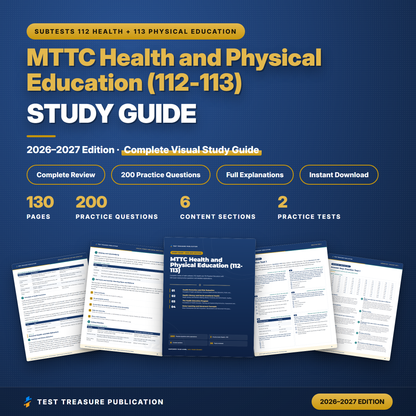 MTTC Health and Physical Education (112-113) Study Guide 2026–2027 | Michigan Health and PE Teacher Certification Prep