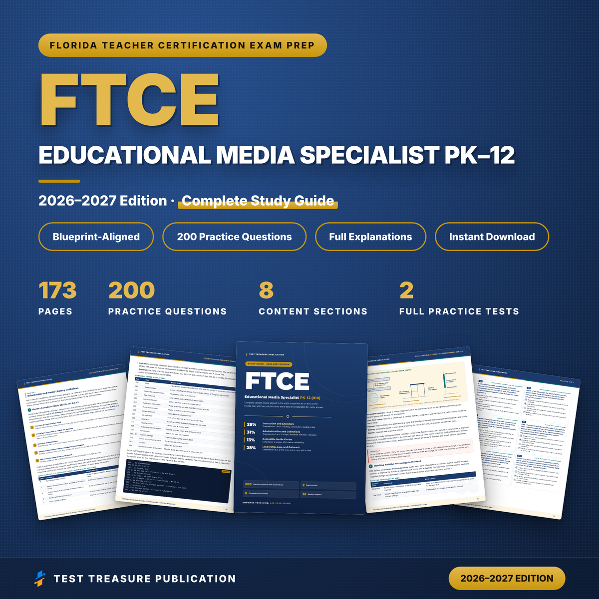 FTCE Educational Media Specialist PK–12 010 Study Guide 2026–2027 | 200 Practice Questions