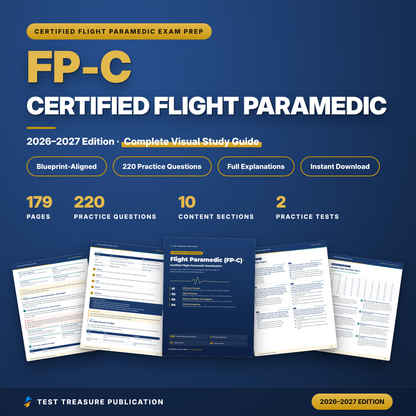 FP-C Flight Paramedic Exam Study Guide 2026–2027 | Certified Flight Paramedic Exam Prep (Digital Download)