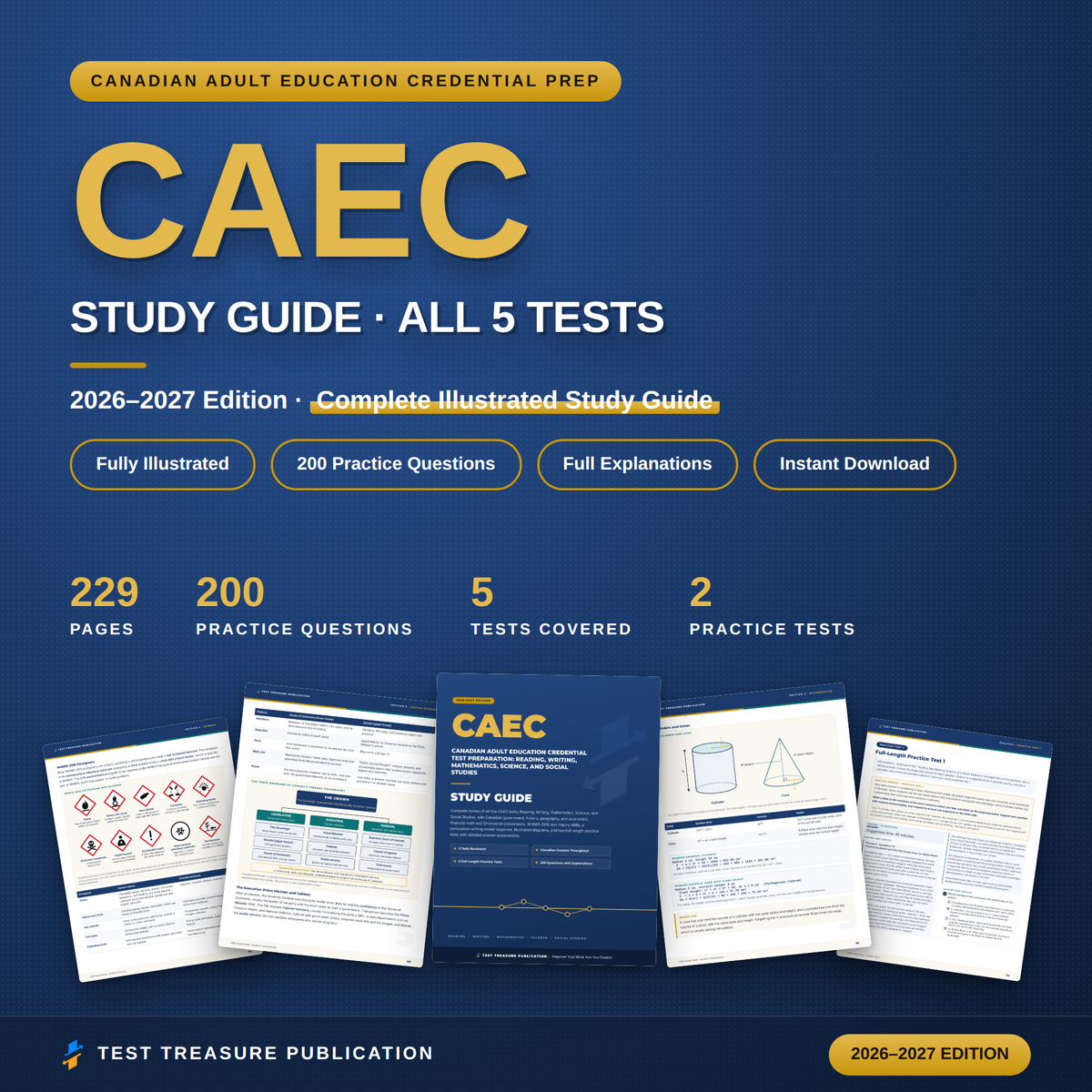 CAEC Study Guide 2026–2027 — Redesigned Illustrated Edition | 200 Practice Questions