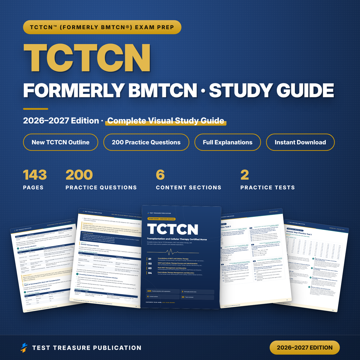 TCTCN Study Guide 2026–2027 | Formerly BMTCN | Transplant and Cellular Therapy Nurse Exam Prep