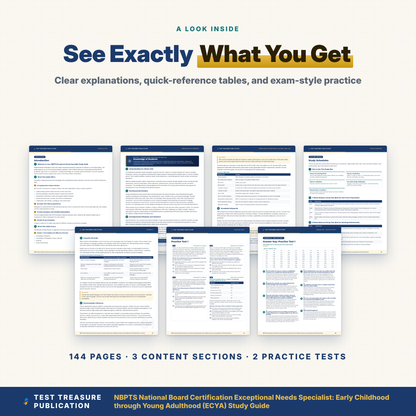 NBPTS Exceptional Needs Specialist Study Guide 2026–2027 | National Board Certification ECYA Component 1 Prep + 200 Practice Questions