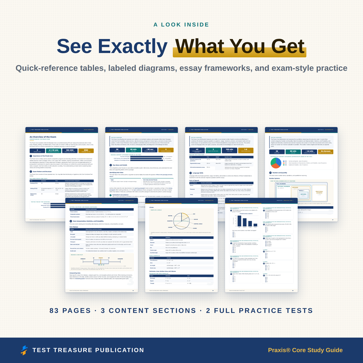 Praxis Core Study Guide 2026–2027 — Redesigned Illustrated Edition | 200 Practice Questions