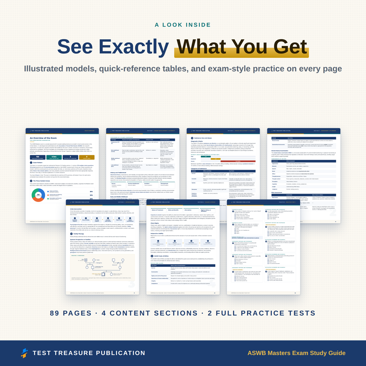 ASWB Masters Study Guide 2026–2027 — Redesigned Illustrated Edition | 200 Practice Questions