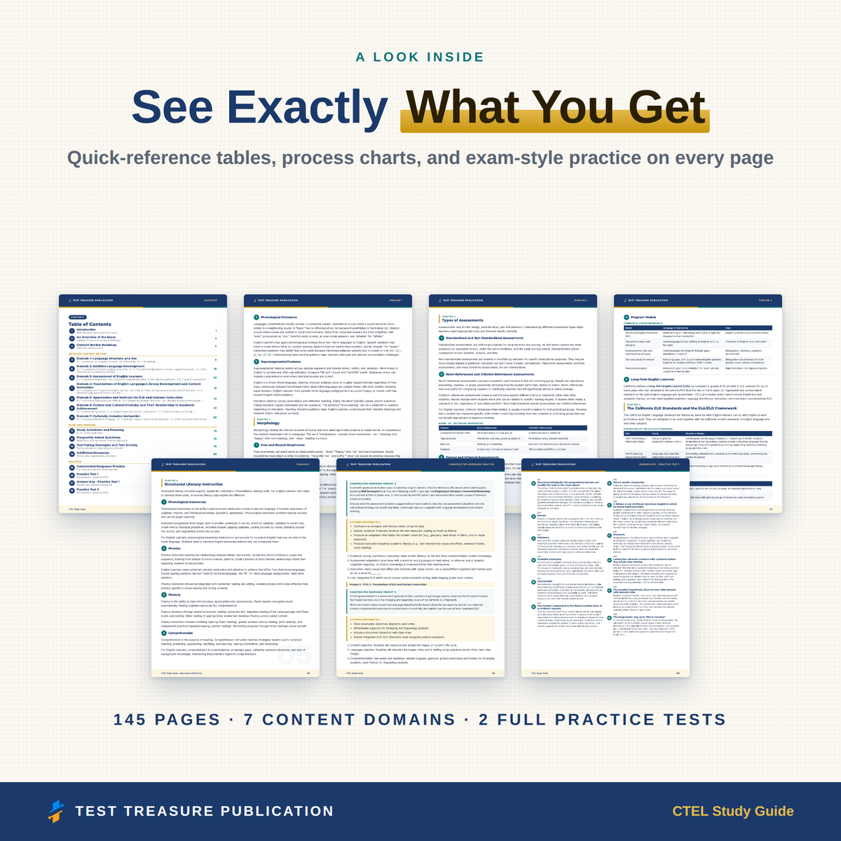 CTEL Study Guide 2026–2027 | Subtests 1, 2 & 3 | 200 Practice Questions