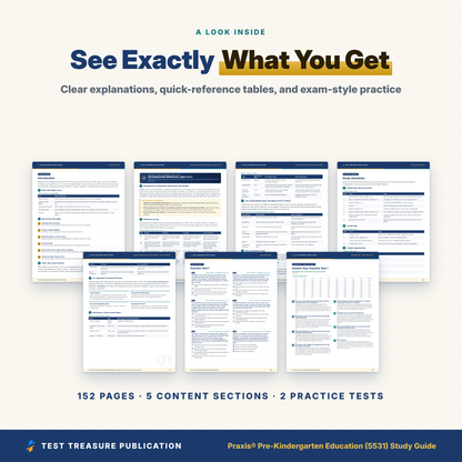 Praxis Pre-Kindergarten Education (5531) Study Guide 2026–2027 | Pre-K Teacher Certification Exam Prep + Practice Tests