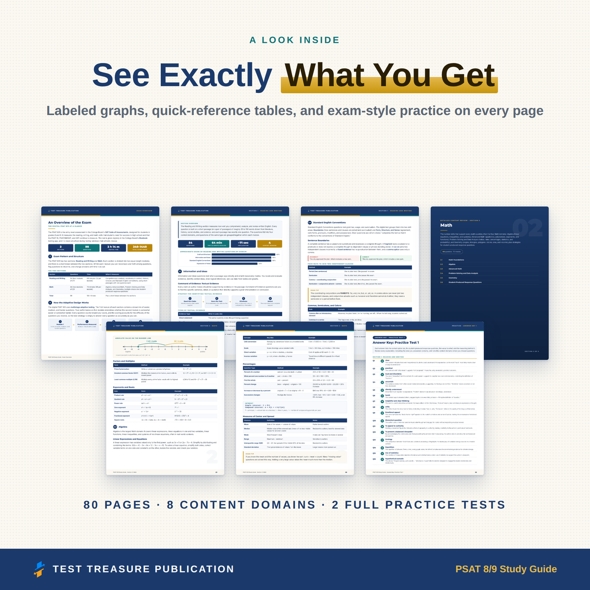 PSAT 8/9 Study Guide 2026–2027 — Redesigned Illustrated Edition | 200 Practice Questions