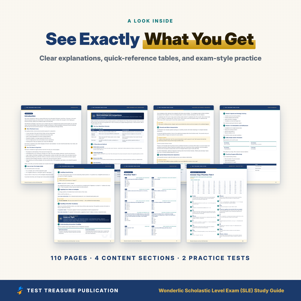 Wonderlic SLE Study Guide 2026-2027 | Scholastic Level Exam Prep for Nursing & College Admission | 200 Practice Questions PDF