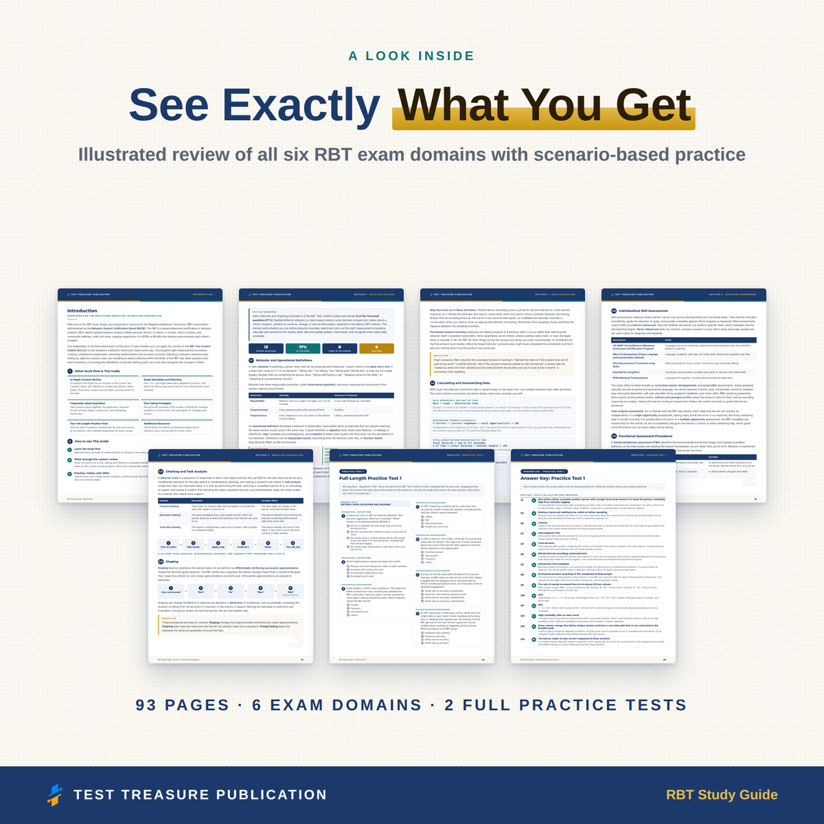 RBT Study Guide 2026-2027, Registered Behavior Technician Exam Prep, ABA Test Review, 200 Practice Questions, Printable PDF