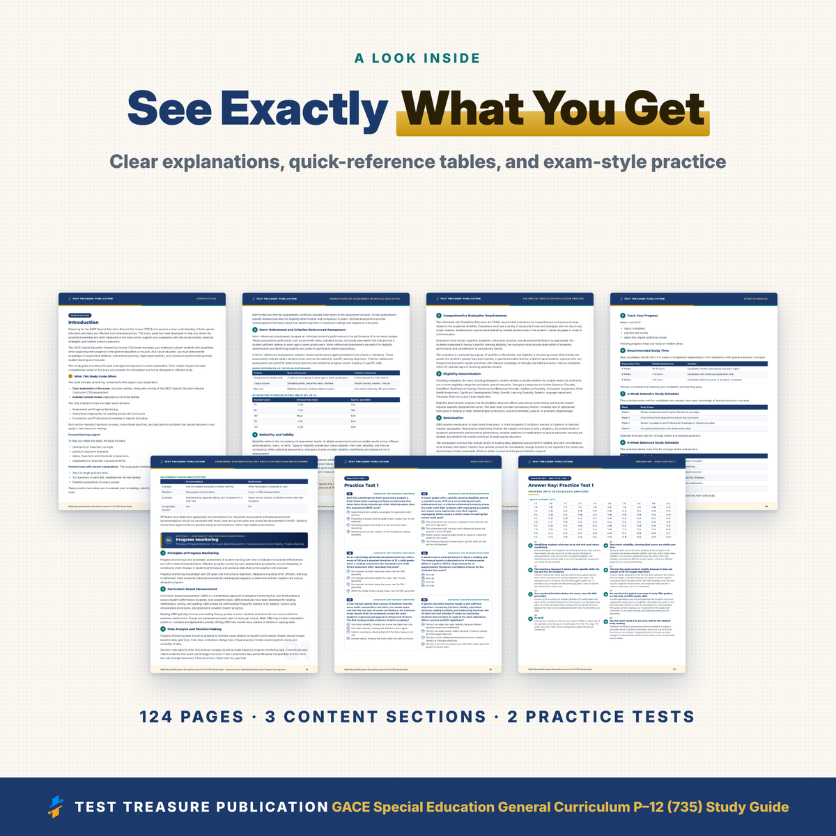GACE Special Education General Curriculum 735 Study Guide 2026–2027 | GACE Special Ed P-12 Test Prep | 200 Practice Questions PDF