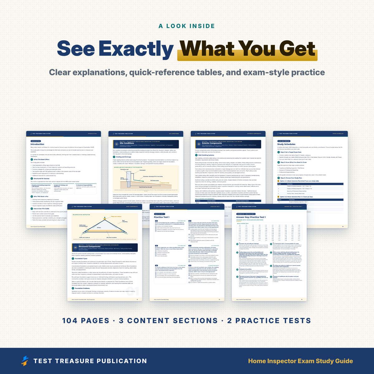 Home Inspector Exam Study Guide 2026–2027 | National Home Inspector Examination NHIE Prep, Illustrated (PDF)