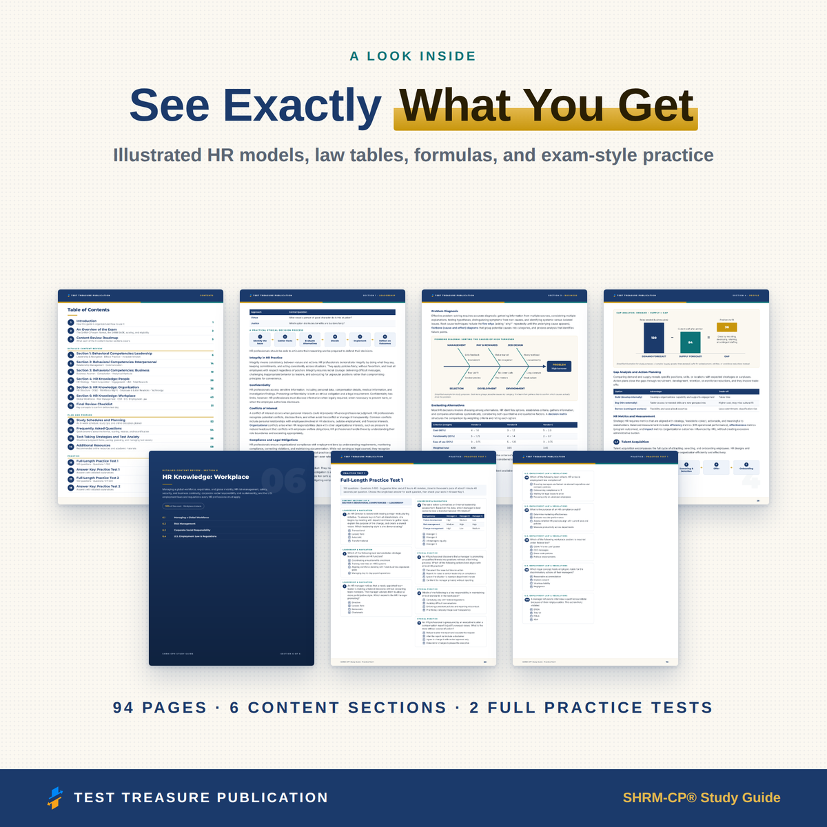 SHRM-CP Study Guide 2026–2027 — Redesigned Illustrated Edition | 200 Practice Questions