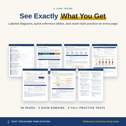 Phlebotomy Technician Certification Study Guide 2026-2027, Phlebotomist Exam Review for the NHA CPT, 200 Practice Questions, PDF