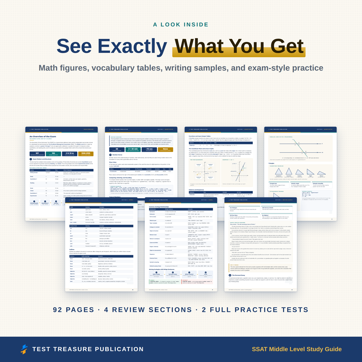 SSAT Middle Level Study Guide 2026–2027 — Redesigned Illustrated Edition | 200 Practice Questions