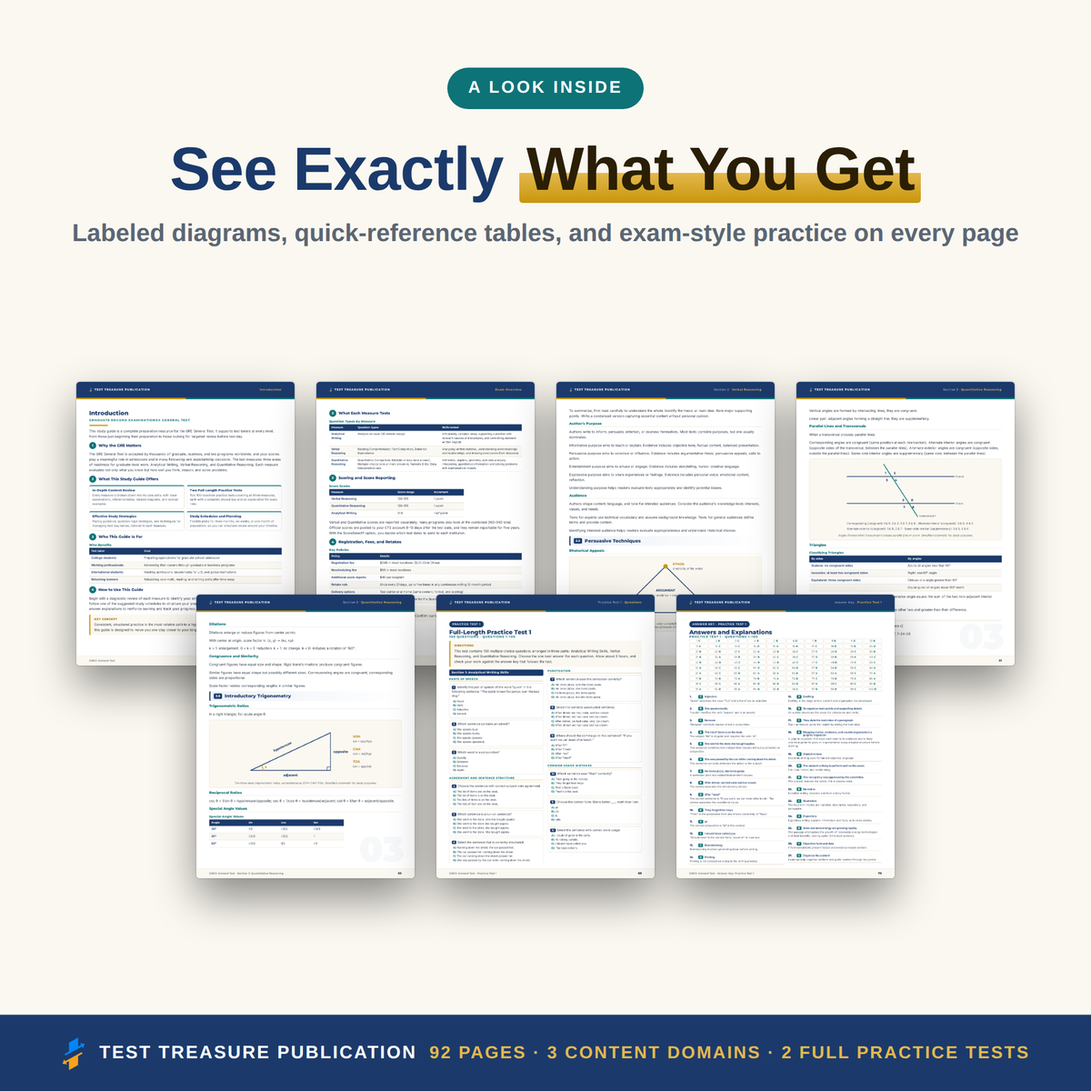 GRE General Test Study Guide 2026–2027 — Redesigned Illustrated Edition | 200 Practice Questions