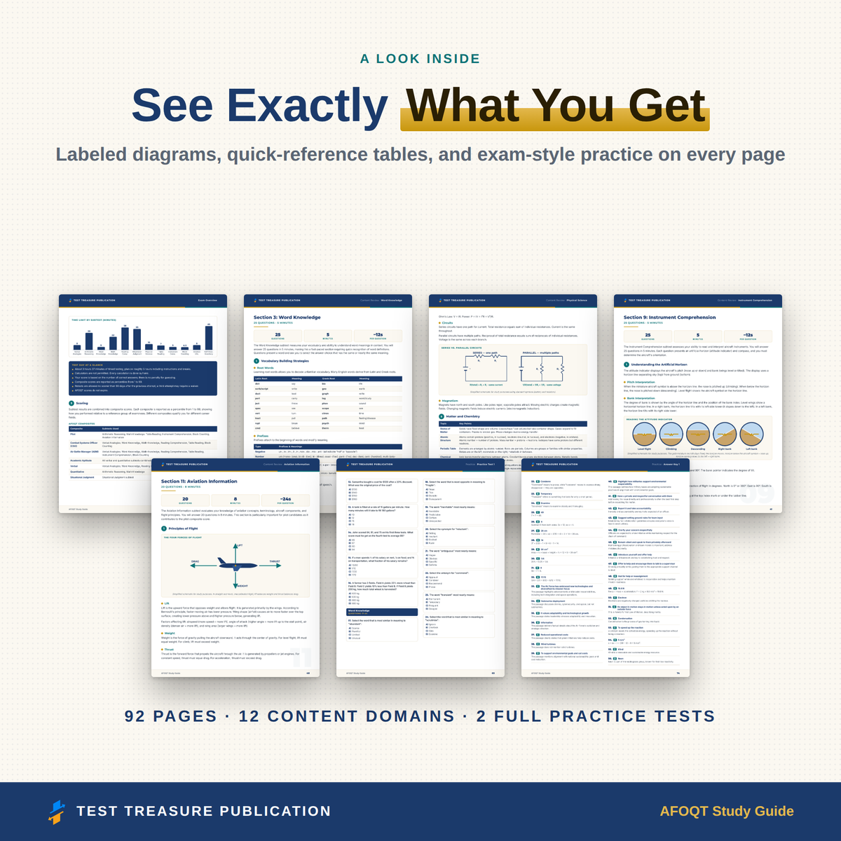 AFOQT Study Guide 2026–2027 — Redesigned Illustrated Edition | 200 Practice Questions