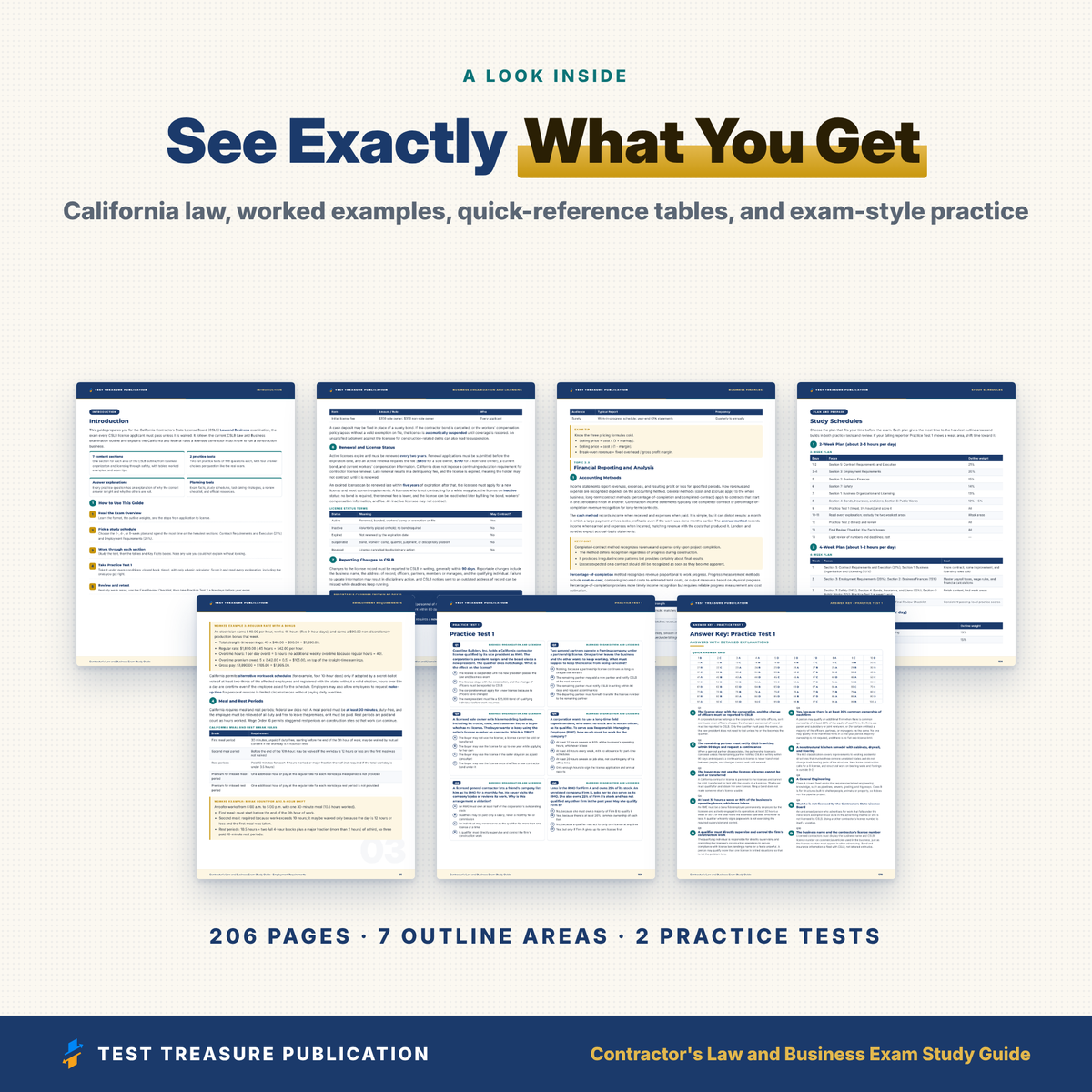 Contractor's Law and Business Exam Study Guide 2026–2027 | California CSLB License Exam Prep (Digital Download)