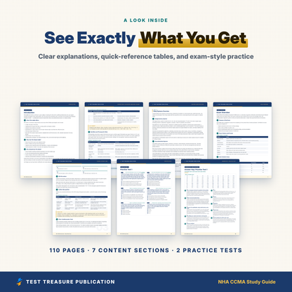 NHA CCMA Study Guide 2026–2027 | Certified Clinical Medical Assistant Exam Prep, Illustrated (PDF)