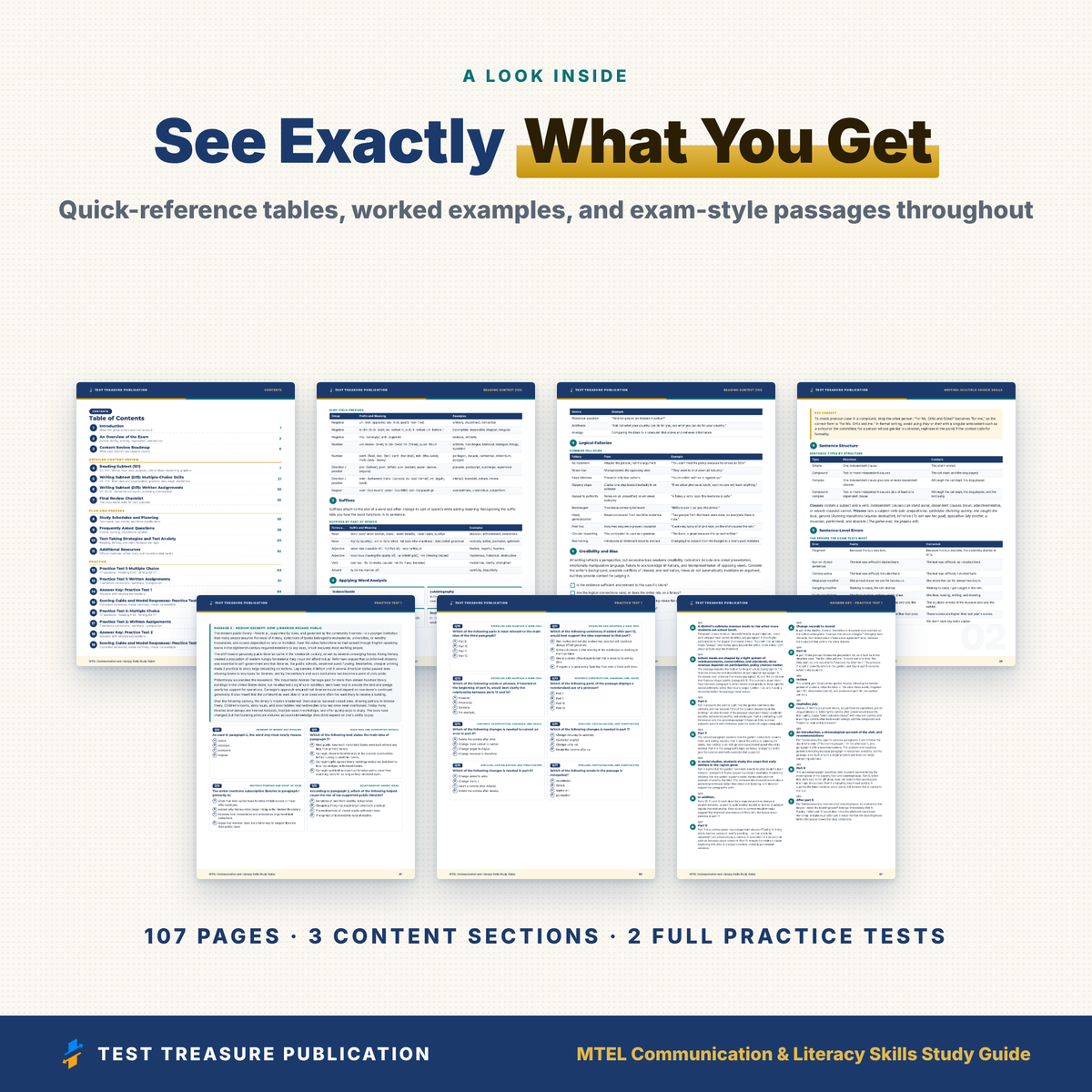 MTEL Communication and Literacy 101/201 Study Guide 2026–2027 | 2 Practice Tests