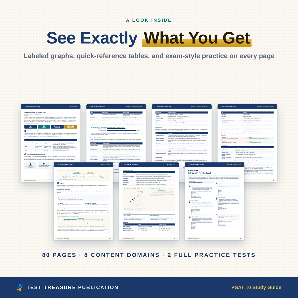 PSAT 10 Study Guide 2026–2027 — Redesigned Illustrated Edition | 200 Practice Questions