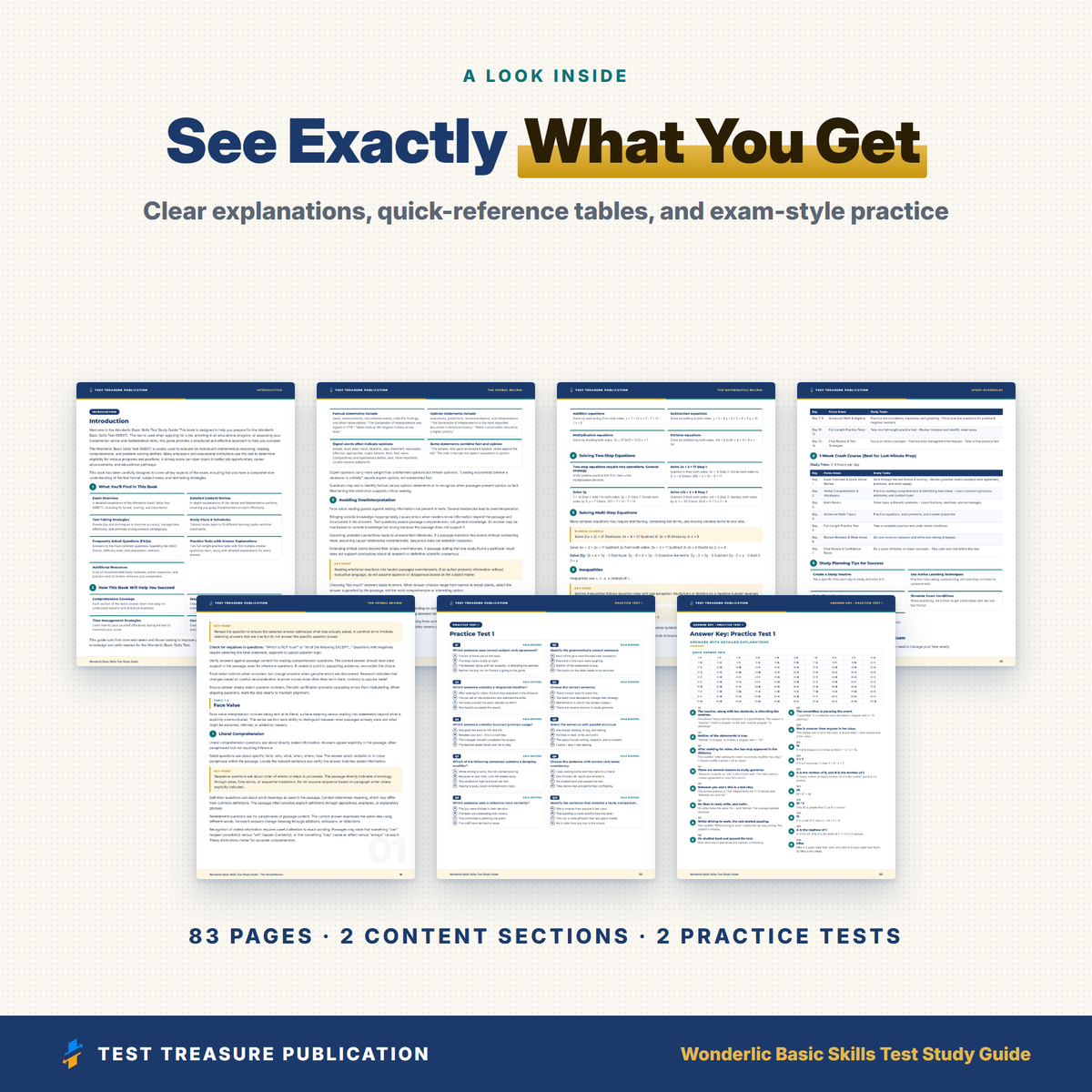Wonderlic Basic Skills Test WBST Study Guide 2026–2027 | 200 Practice Questions
