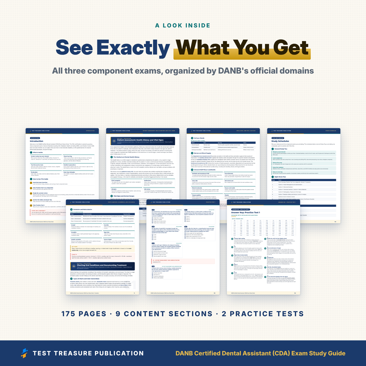 DANB CDA Exam Study Guide 2026-2027, Certified Dental Assistant GC RHS ICE, 200 Practice Questions, Dental Assisting Test Prep PDF