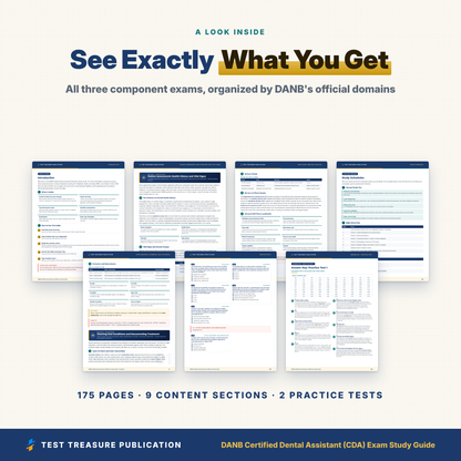 DANB CDA Exam Study Guide 2026-2027, Certified Dental Assistant GC RHS ICE, 200 Practice Questions, Dental Assisting Test Prep PDF