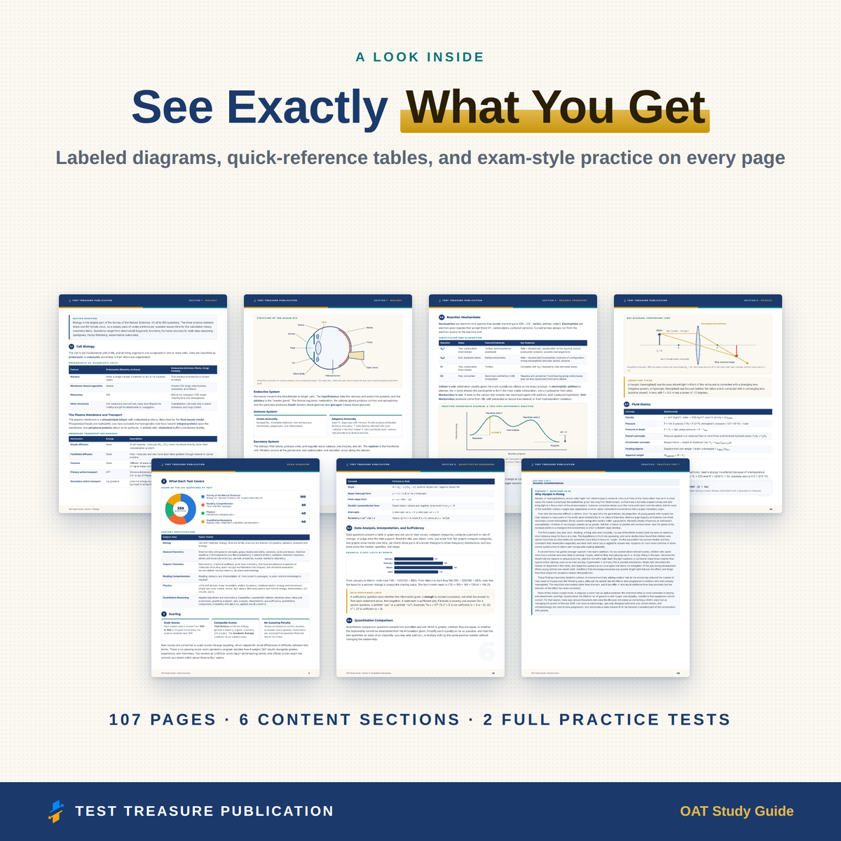 OAT Study Guide 2026–2027 — Redesigned Illustrated Edition | 200 Practice Questions