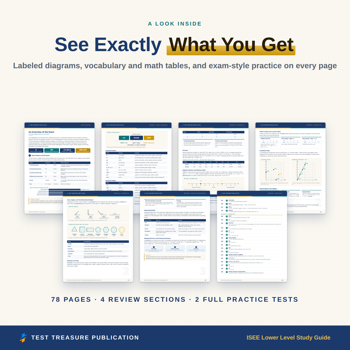 ISEE Lower Level Study Guide 2026–2027 — Redesigned Illustrated Edition | 200 Practice Questions
