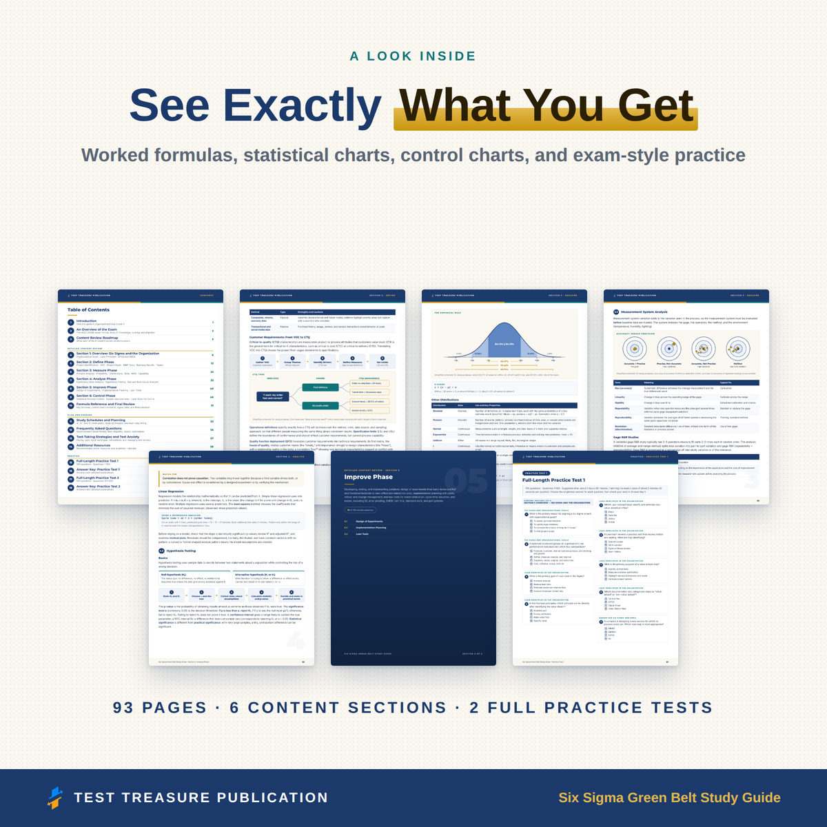 Six Sigma Green Belt CSSGB Study Guide 2026–2027 — Redesigned Illustrated Edition | 200 Practice Questions