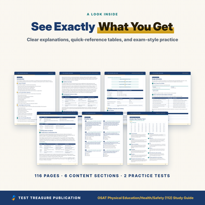 OSAT Physical Education/Health/Safety (112) Study Guide 2026–2027 | Oklahoma CEOE PE Health Teacher Prep | 200 Practice Questions