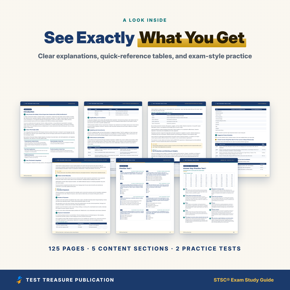 STSC Exam Study Guide 2026–2027 | Safety Trained Supervisor Construction Prep, BCSP Blueprint + 2 Practice Tests (200 Questions)