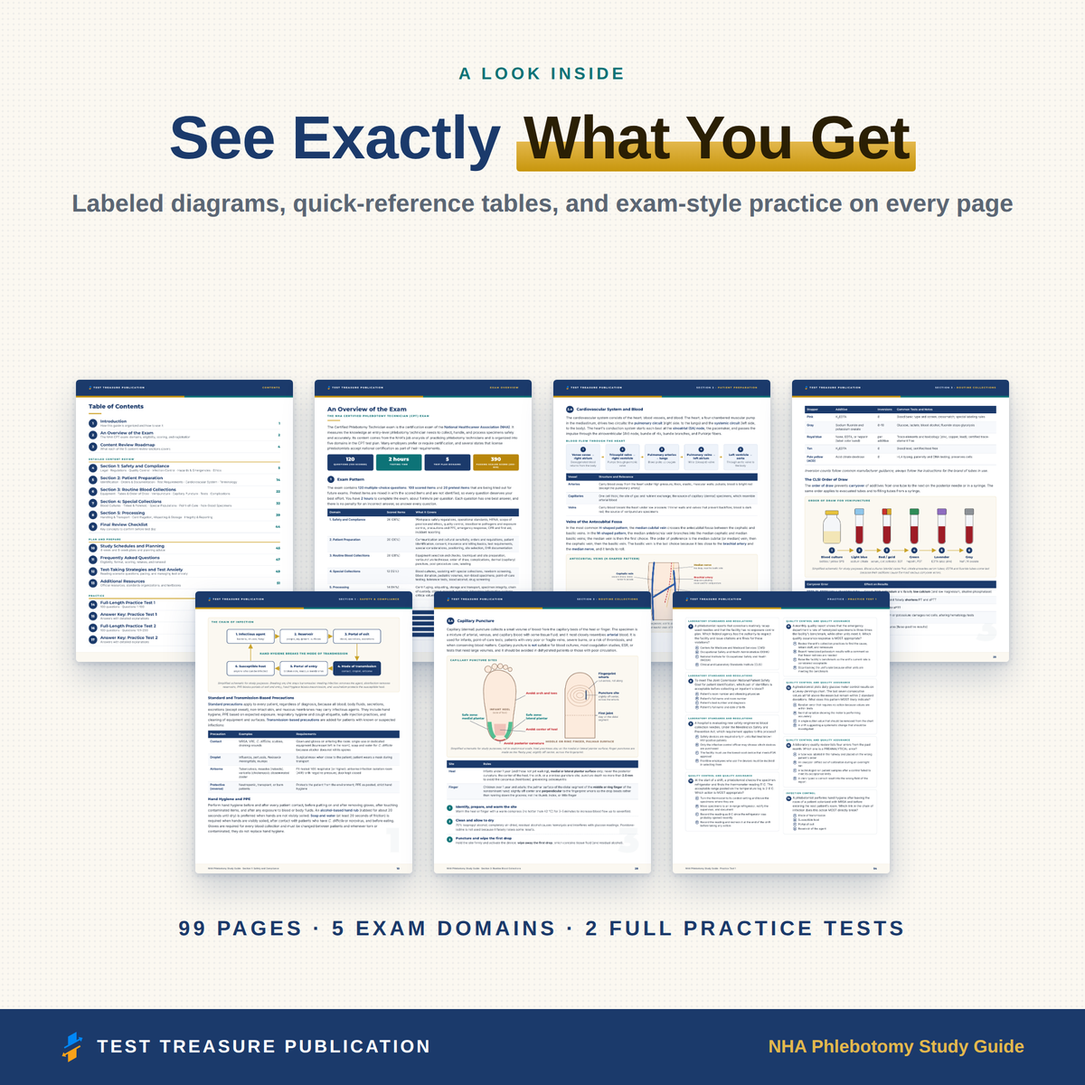 NHA Phlebotomy Study Guide 2026–2027 — Redesigned Illustrated Edition | 200 Practice Questions