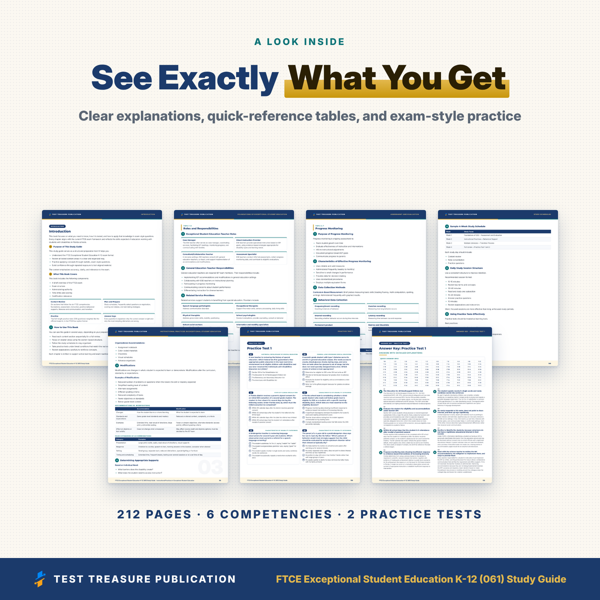 FTCE Exceptional Student Education K-12 (061) Study Guide 2026–2027 | Florida ESE Teacher Certification Prep, 200 Practice Questions (PDF)