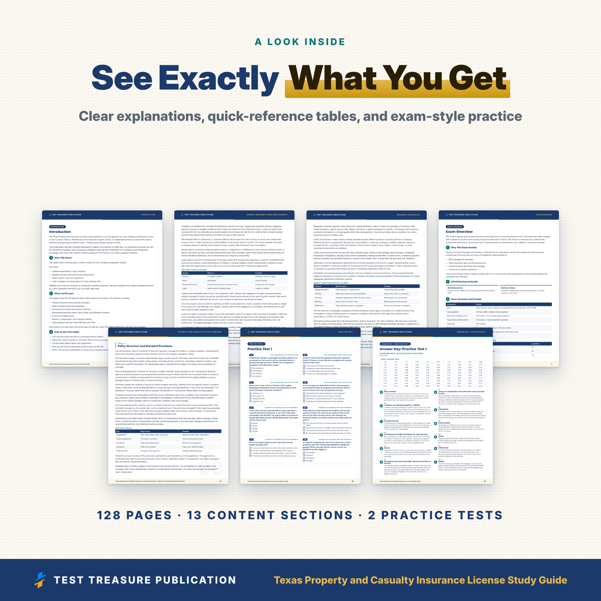Texas Property and Casualty Insurance License Study Guide 2026–2027 | Texas P&C General Lines Exam Prep | 200 Practice Questions | PDF