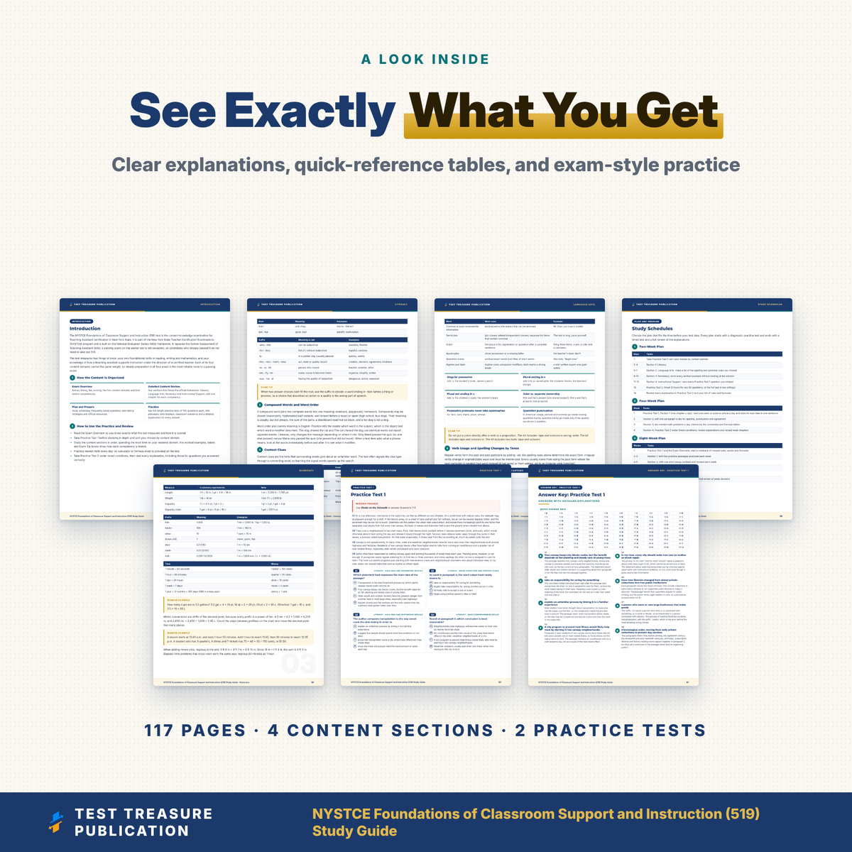 NYSTCE Foundations of Classroom Support and Instruction 519 Study Guide 2026-2027 | NY Teaching Assistant Certification Exam Prep + 2 Practice Tests