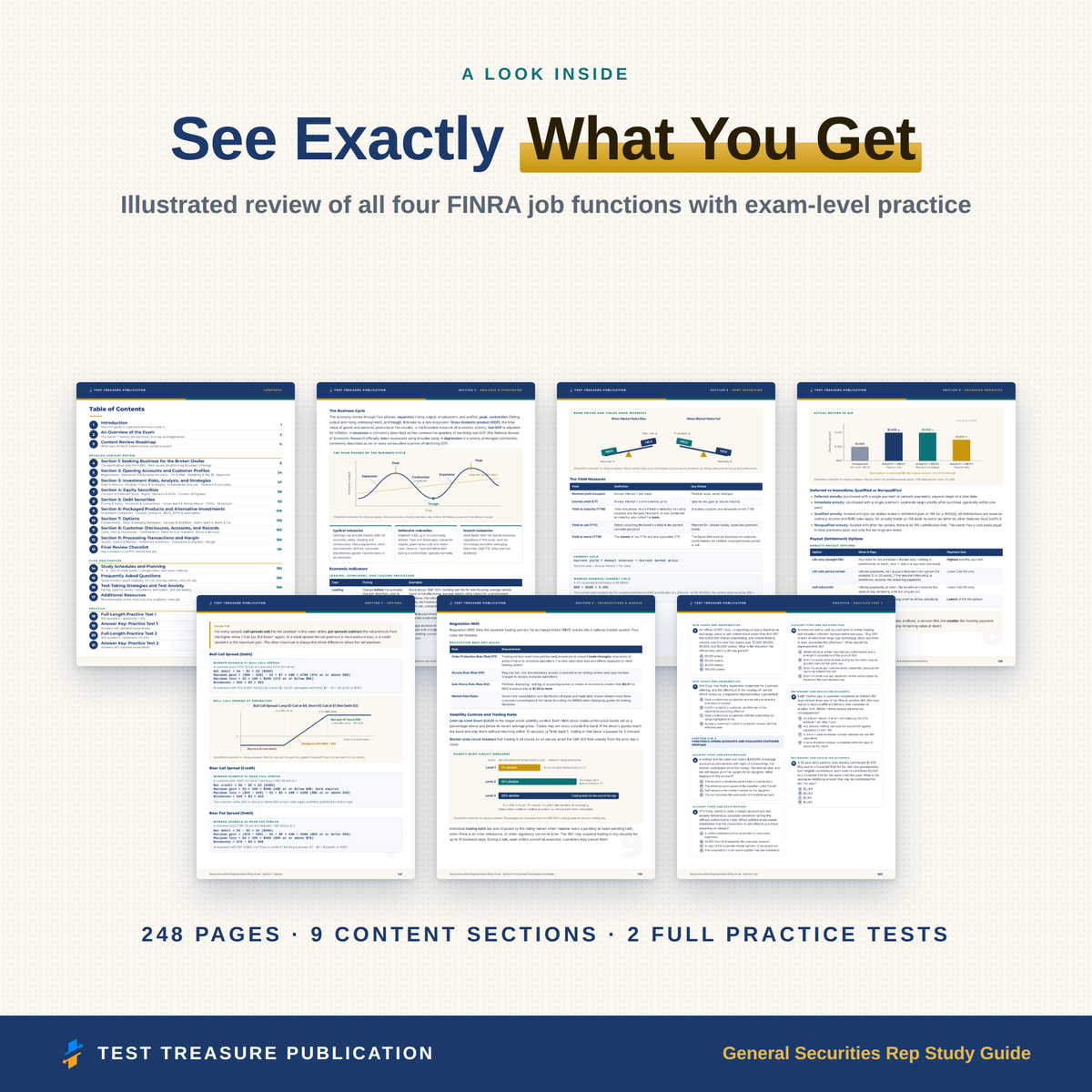 General Securities Representative Study Guide 2026-2027 for the Series 7 Exam, Stockbroker License Prep, 200 Practice Questions, PDF