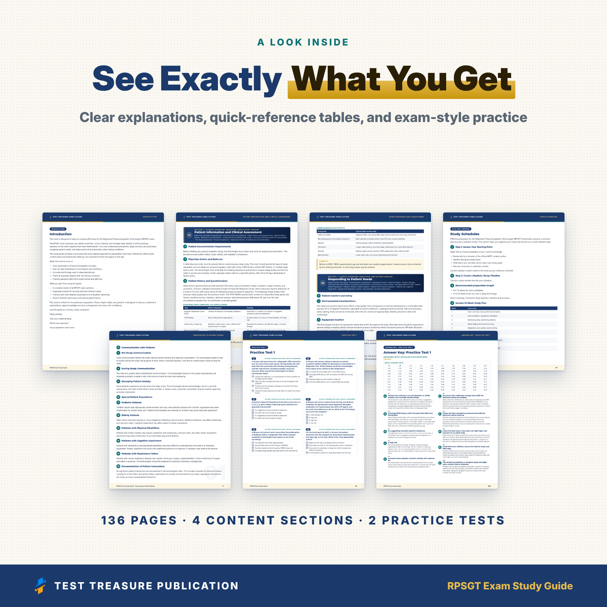 RPSGT Exam Study Guide 2026–2027 | Sleep Technologist Certification Prep | BRPT Polysomnography Review | 200 Practice Questions PDF