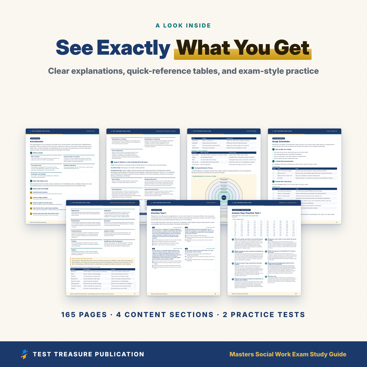 Masters Social Work Exam Study Guide 2026–2027 | ASWB Masters Review + 200 Practice Questions | Printable PDF