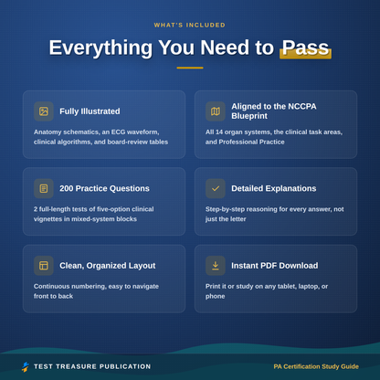 Physician Assistant Certification Study Guide 2026-2027 for the PANCE Exam, PA Board Review, 200 Practice Questions, Printable PDF