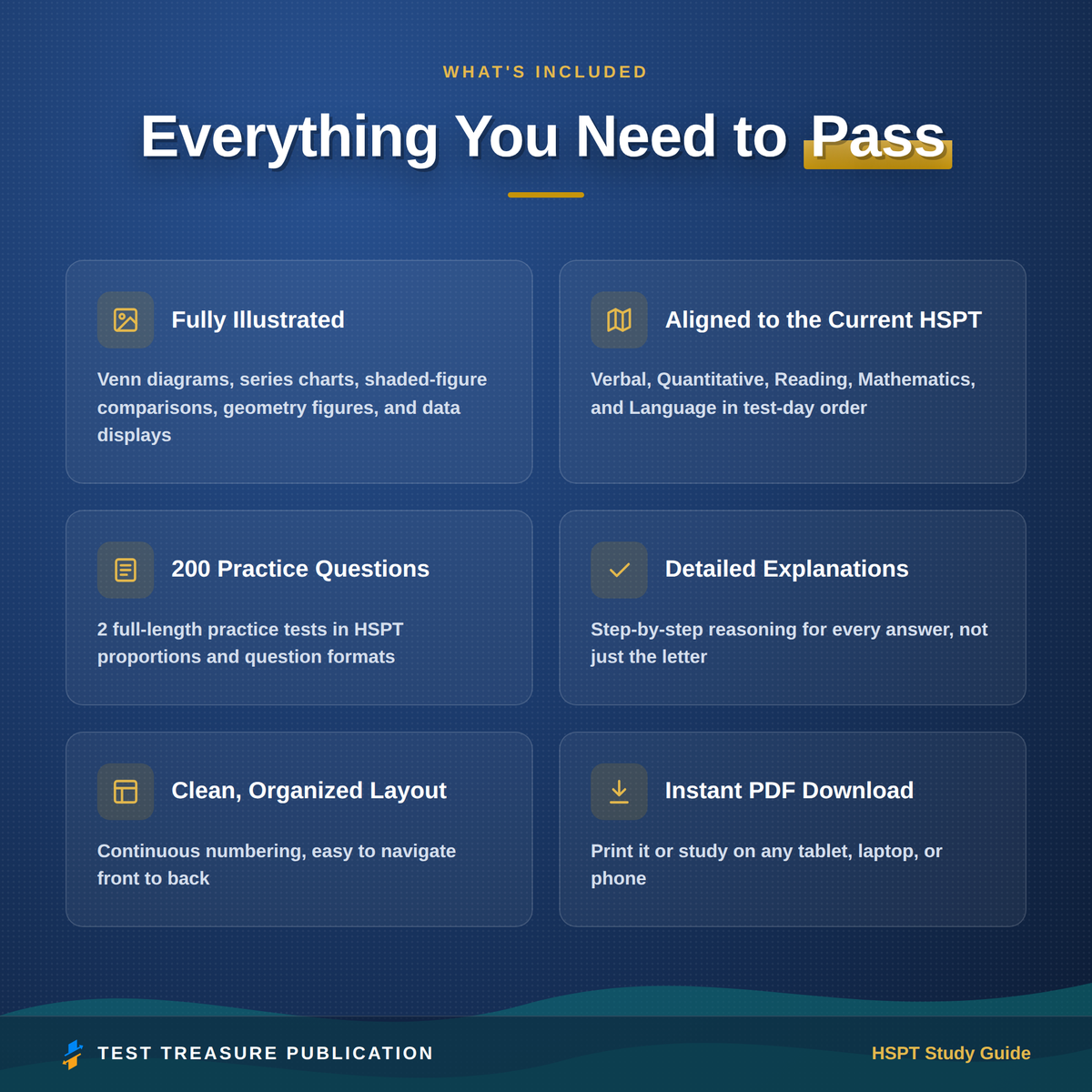 HSPT Study Guide 2026–2027 — Redesigned Illustrated Edition | 200 Practice Questions
