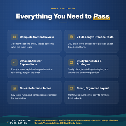 NBPTS Exceptional Needs Specialist Study Guide 2026–2027 | National Board Certification ECYA Component 1 Prep + 200 Practice Questions