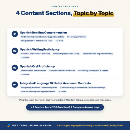 ILTS Target Language Proficiency Spanish (056) Study Guide 2026–2027 | Illinois Bilingual Endorsement Exam Prep + Practice Tests