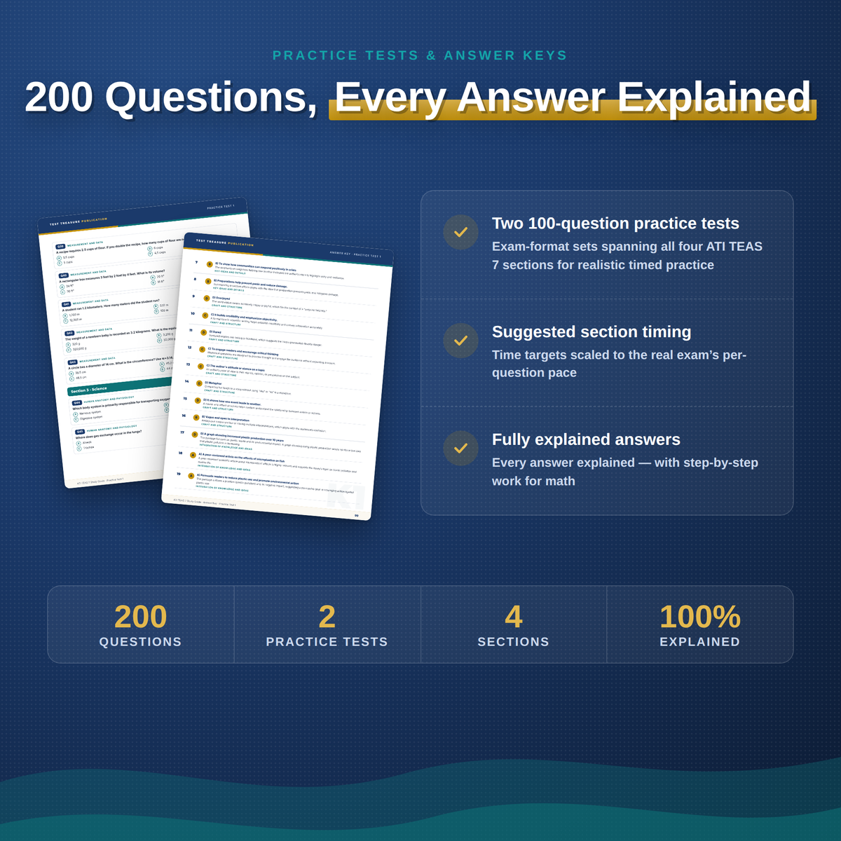 ATI TEAS 7 Study Guide 2026–2027 — Redesigned Illustrated Edition | 200 Practice Questions