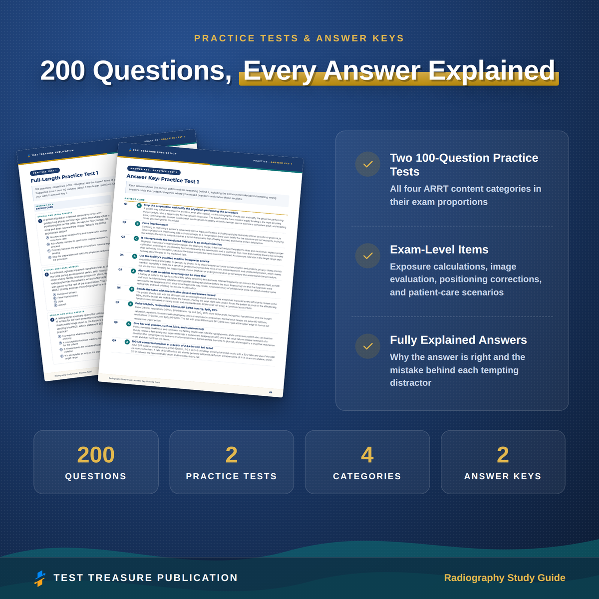 Radiography Study Guide 2026–2027 — Redesigned Illustrated Edition | 200 Practice Questions