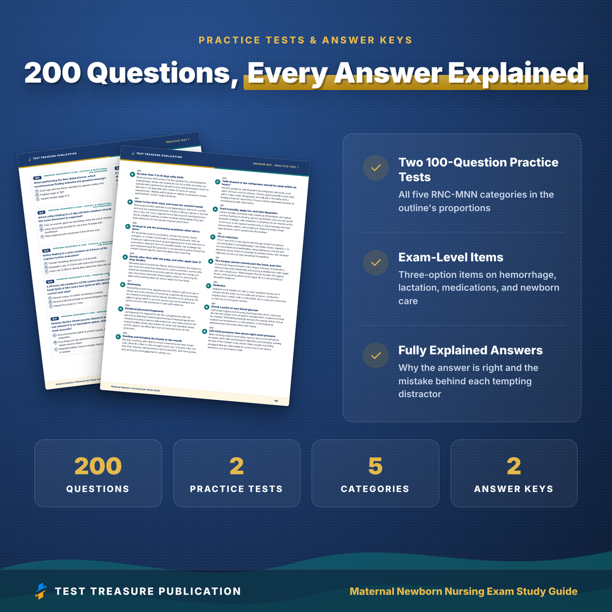 Maternal Newborn Nursing RNC-MNN Study Guide 2026–2027 | 200 Practice Questions