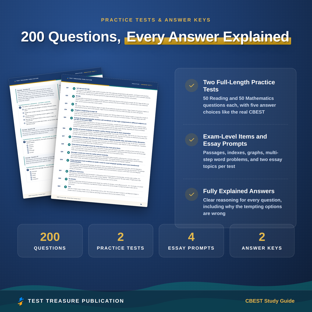 CBEST Study Guide 2026–2027 — Redesigned Illustrated Edition | 200 Practice Questions