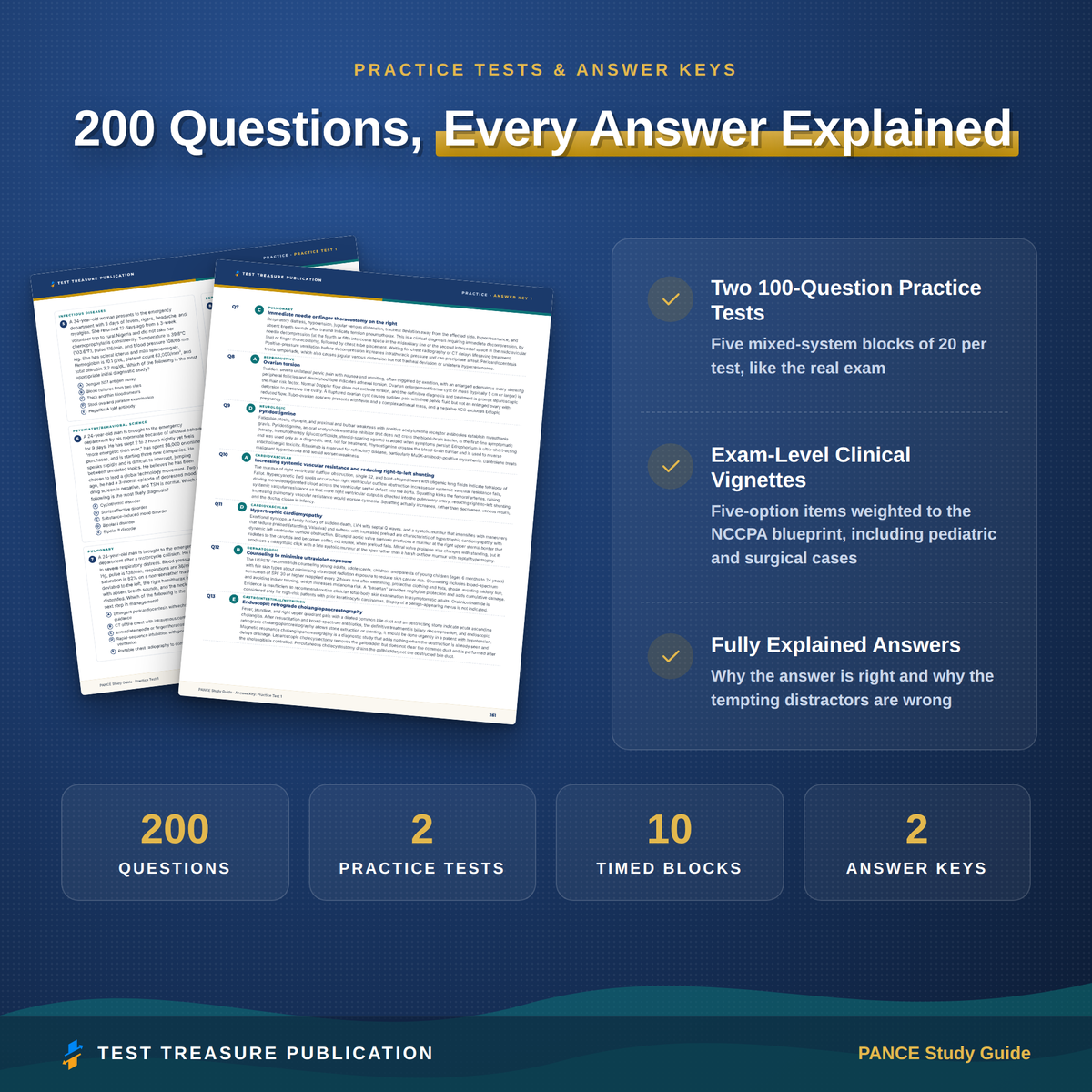 PANCE Study Guide 2026–2027 — Redesigned Illustrated Edition | 200 Practice Questions
