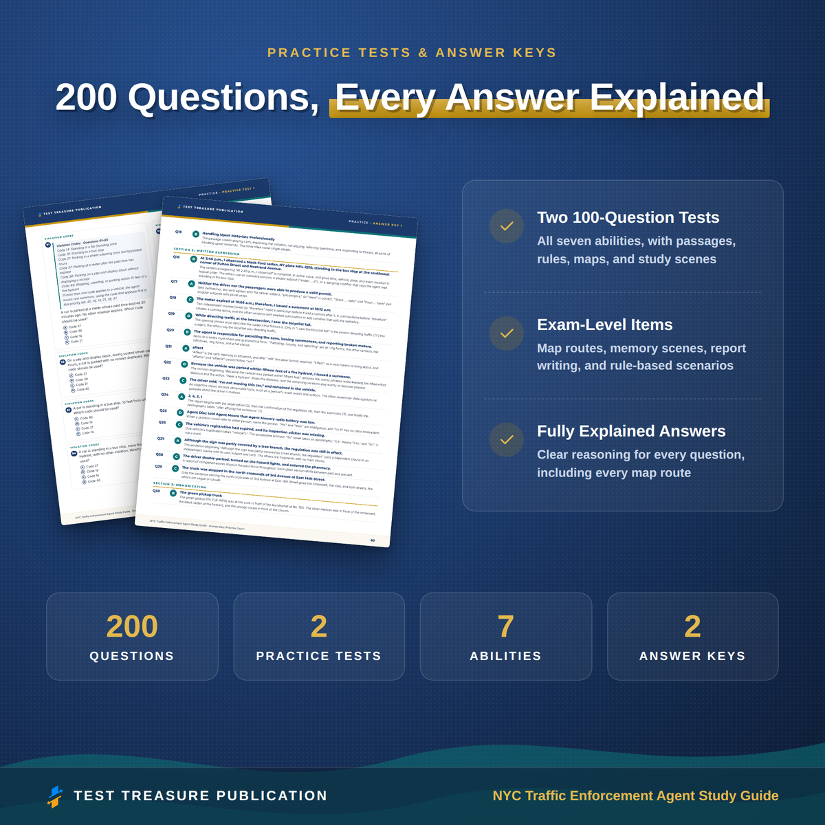 NYC Traffic Enforcement Agent Study Guide 2026–2027 | 200 Practice Questions
