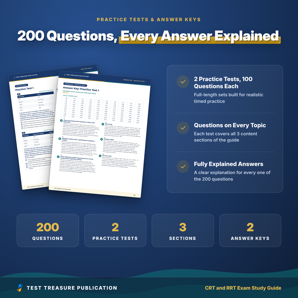 CRT and RRT Exam Study Guide 2026–2027 | NBRC TMC Respiratory Therapist Exam Prep + Practice Tests